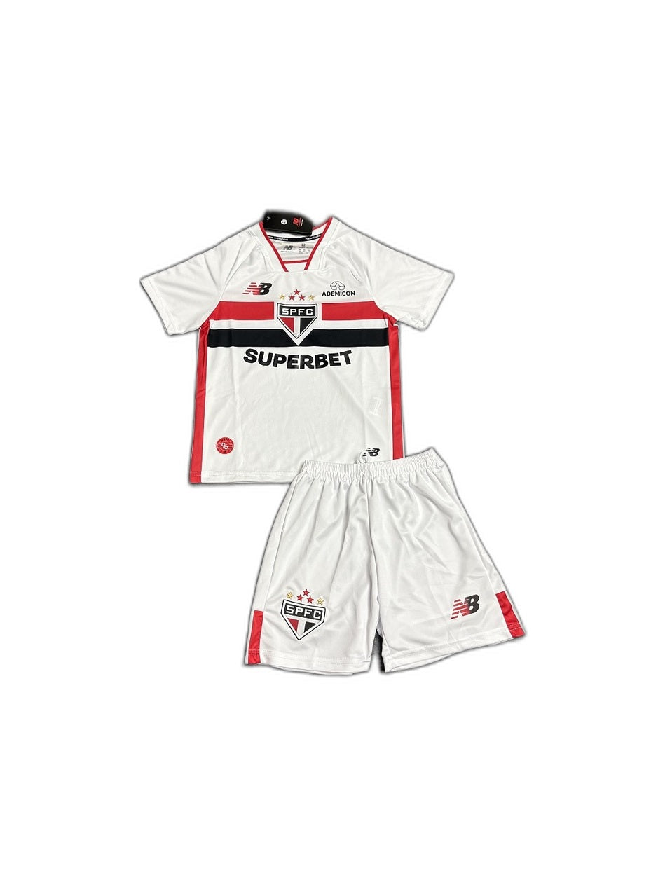 Camisa 2026-27 São Paulo Home Infantil frente fundo branco
