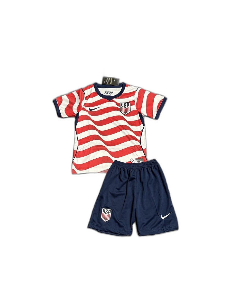 Camisa 2026-27 USA Home Infantil frente fundo branco