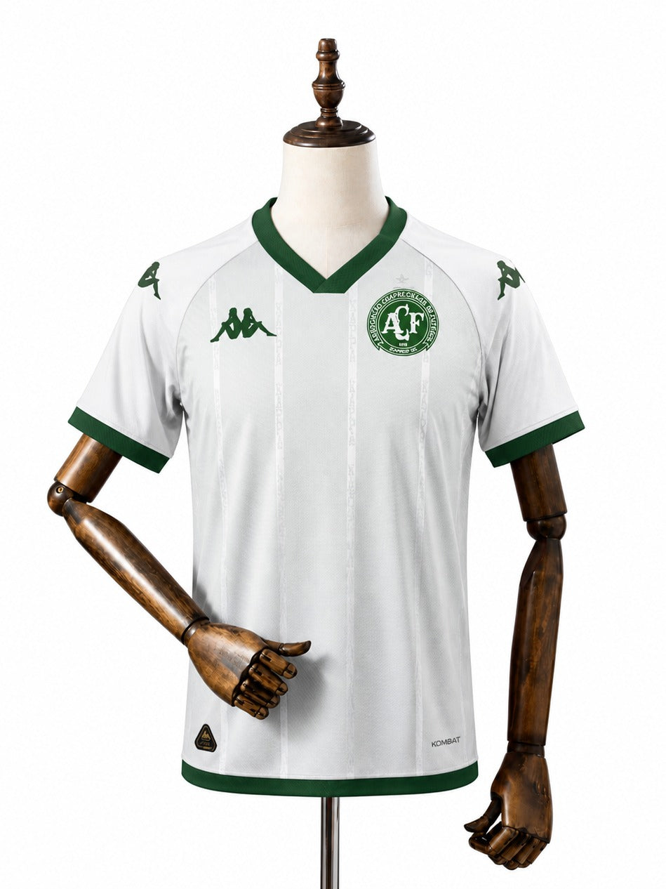 Camisa Chapecoense - 2º Uniforme Jogador 2025/2026 frente manequim fundo branco