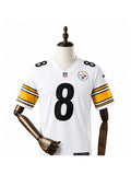 Camisa Pittsburgh Steelers Away (Visitante) NFL frente manequim fundo branco
