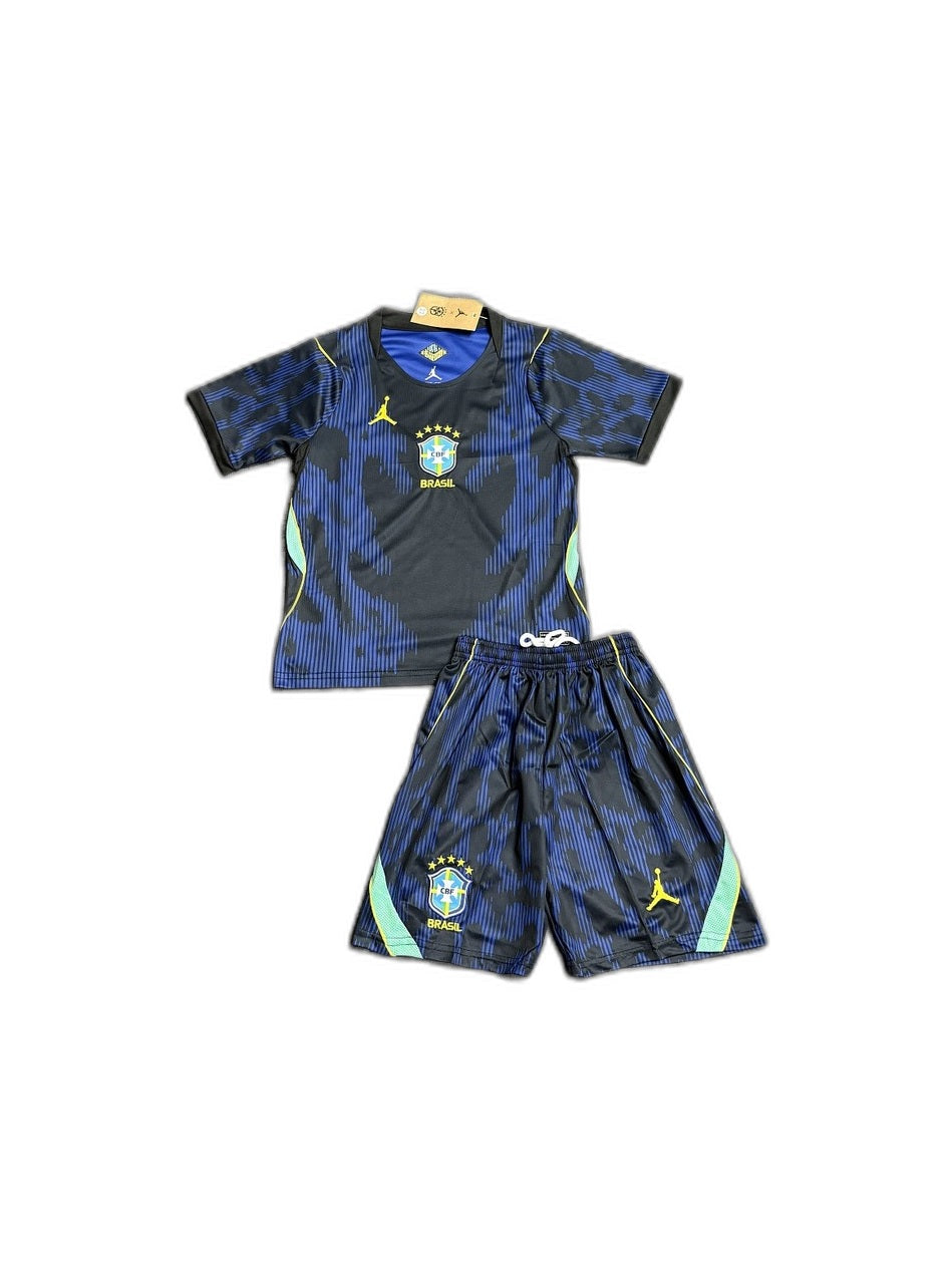 Camisa 2026 Brazil Away Infantil frente fundo branco
