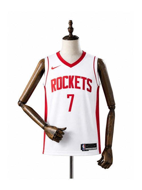 Camiseta NBA Houston Rockets - 1ª Camisa (Home) frente manequim fundo branco padronizada