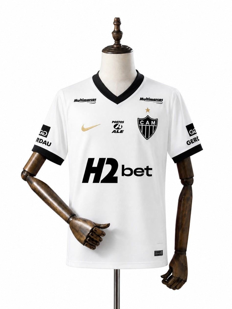 Camisa Atlético-MG – 2º Uniforme Jogador 2026 frente manequim fundo branco padronizada