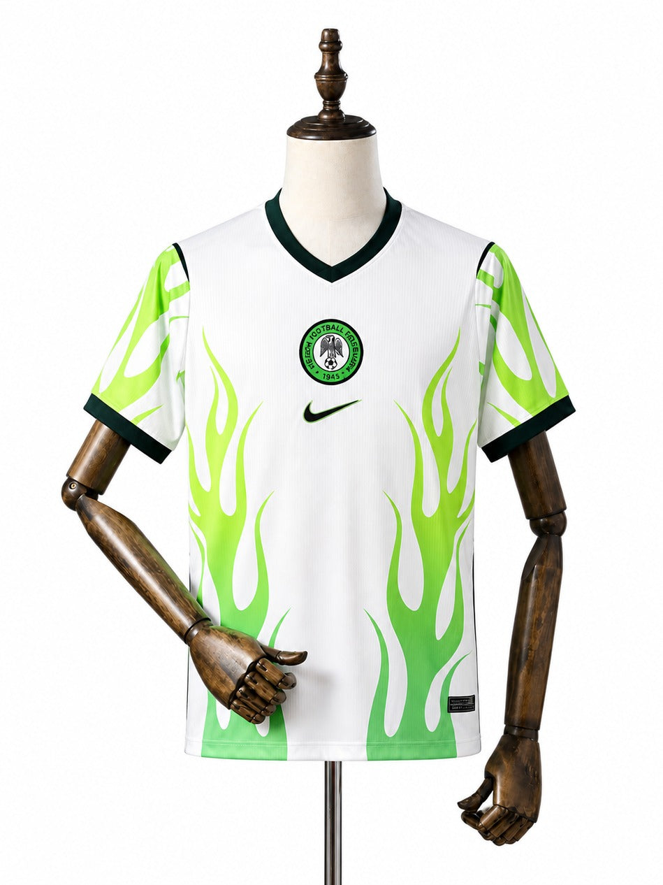Camisa Seleção Nigéria - 2º Uniforme Torcedor 2026 frente manequim fundo branco