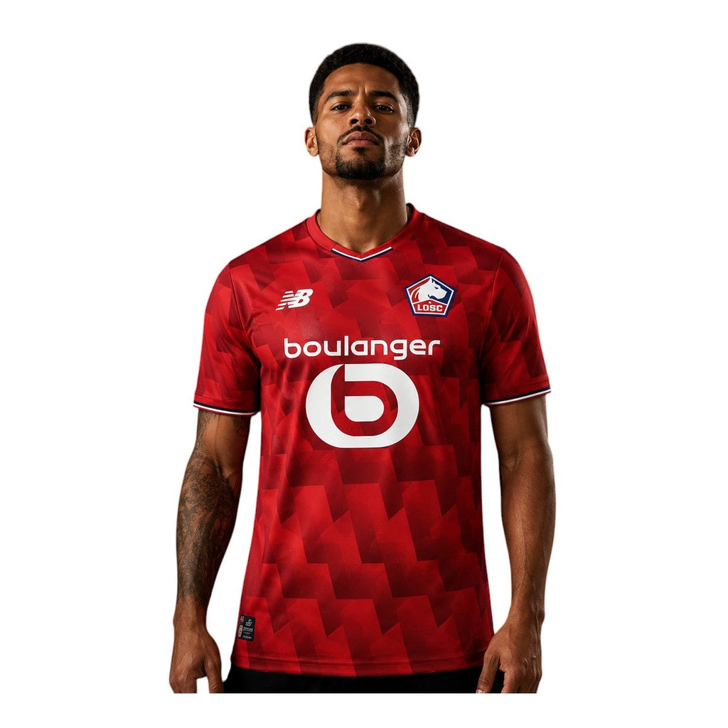 Camisa Lille – 1º Uniforme Torcedor 2026 frente fundo branco