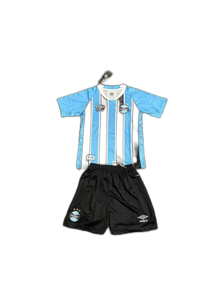 Camisa 2025-26 Gremio Home Infantil frente fundo branco