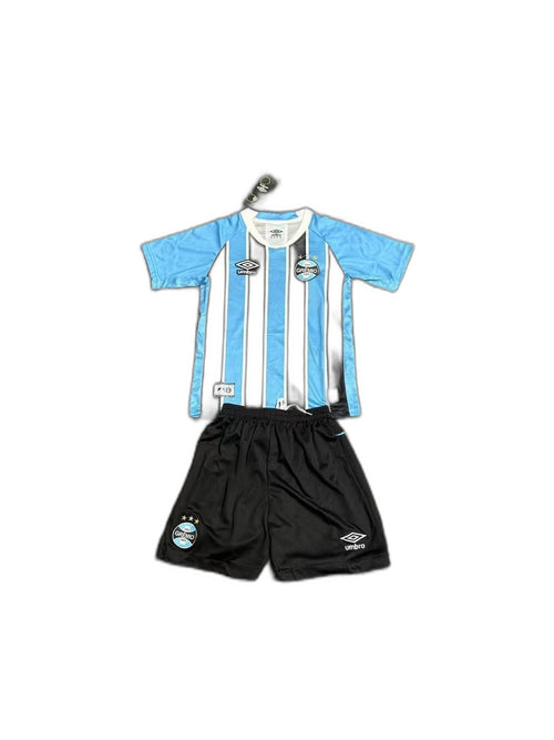 Camisa 2025-26 Gremio Home Infantil frente fundo branco