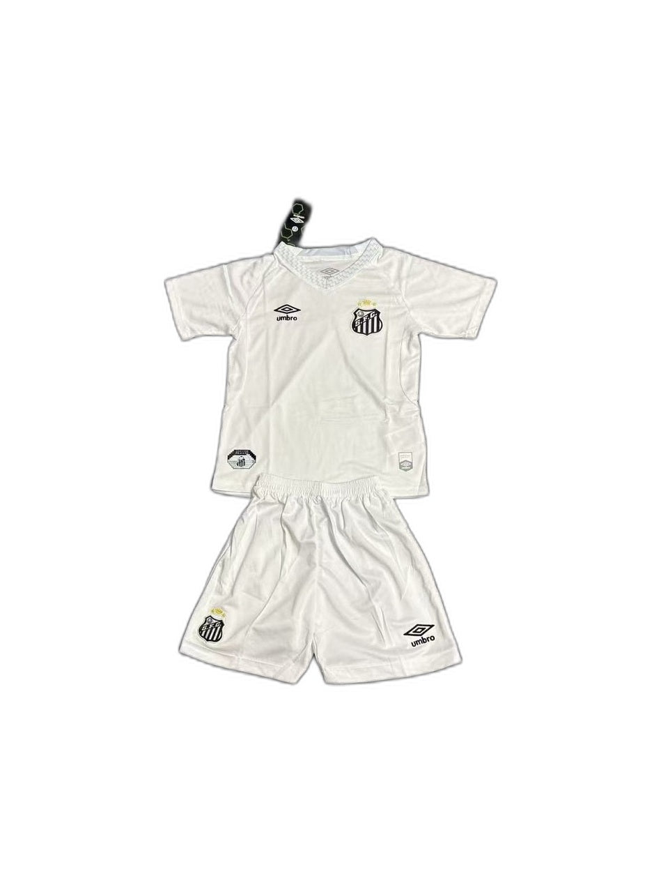Camisa 2025-26 Santos Home Infantil frente fundo branco