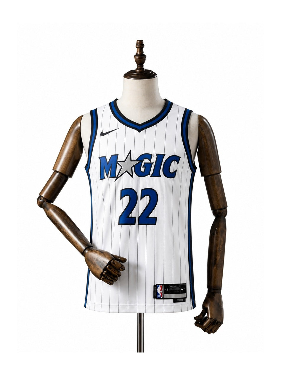 Camiseta NBA Orlando Magic - 2ª Camisa (Away) frente manequim fundo branco padronizada