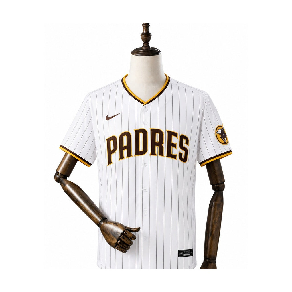 San Diego Padres MLB – Camisa Oficial Primeira (Home) frente manequim fundo branco