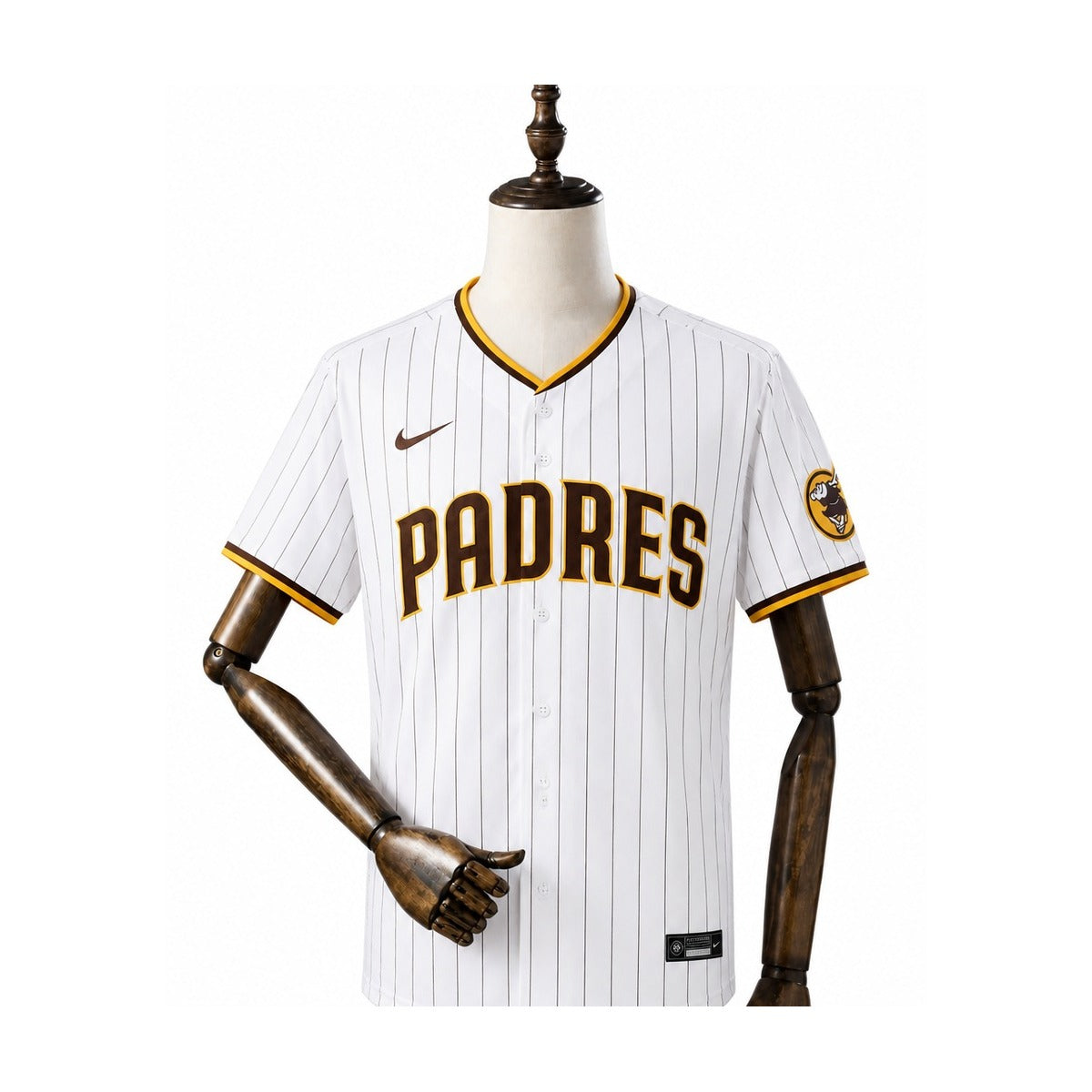San Diego Padres MLB – Camisa Oficial Primeira (Home) frente manequim fundo branco