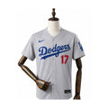 Los Angeles Dodgers MLB – Camisa Oficial Segunda (Away) frente manequim fundo branco
