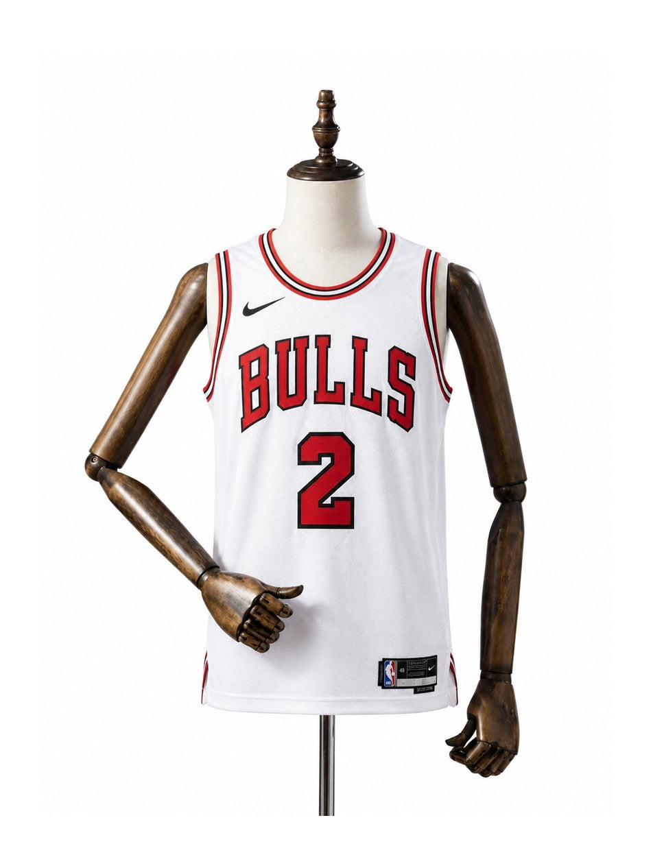 Camiseta NBA Chicago Bulls - 2ª Camisa (Away) frente manequim fundo branco padronizada