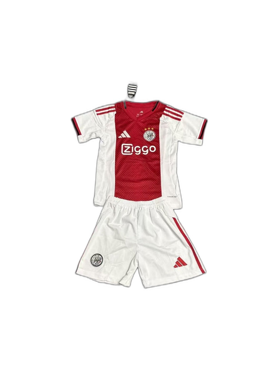 Camisa 2025-26 Ajax Home - Infantil frente fundo branco