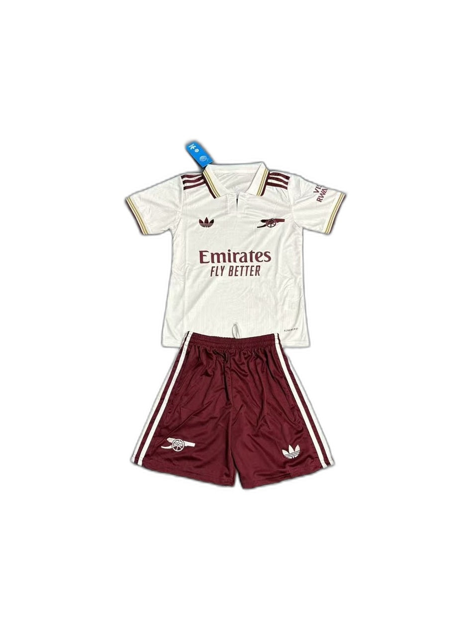 Camisa 2025-26 Arsenal III Infantil frente fundo branco