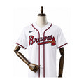 Atlanta Braves MLB – Camisa Oficial Primeira (Home) frente manequim fundo branco