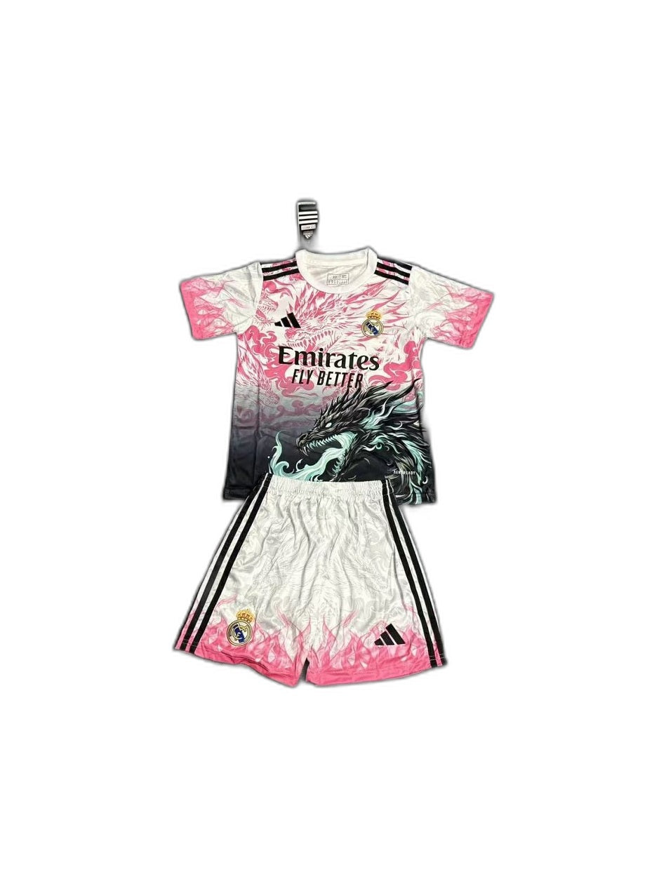 Camisa 2025-26 Real Madrid Infantil frente fundo branco