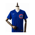 Chicago Cubs MLB – Camisa Oficial Segunda (Away) frente manequim fundo branco