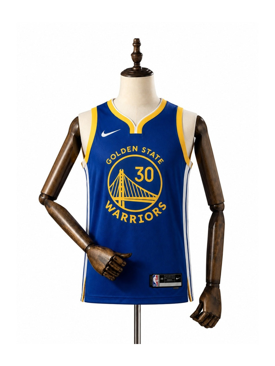 Camiseta NBA Golden State Warriors - 1ª Camisa (Home) frente manequim fundo branco padronizada