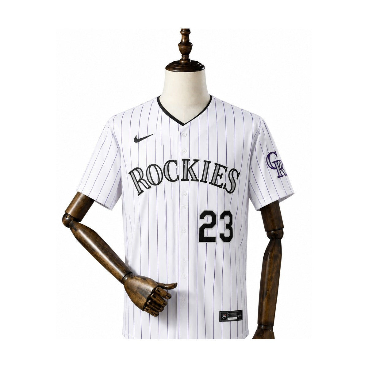 Colorado Rockies MLB – Camisa Oficial Primeira (Home) frente manequim fundo branco
