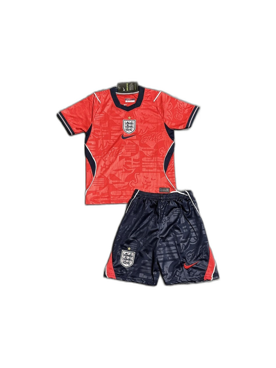 Camisa 2026 England Away Infantil frente fundo branco