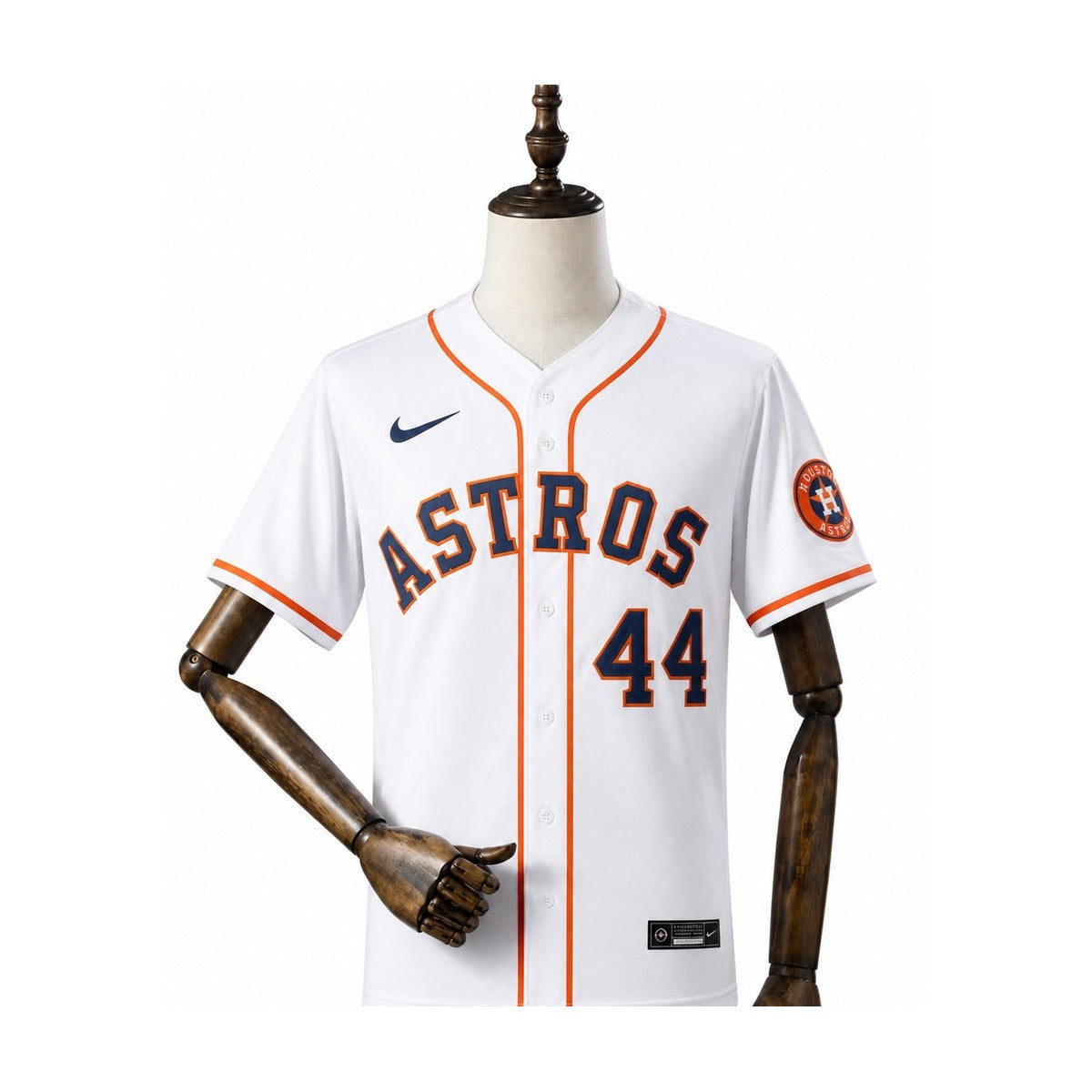 Houston Astros MLB – Camisa Oficial Primeira (Home) frente manequim fundo branco