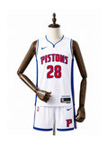 Camiseta NBA Detroit Pistons - 1ª Camisa (Home) frente manequim fundo branco padronizada