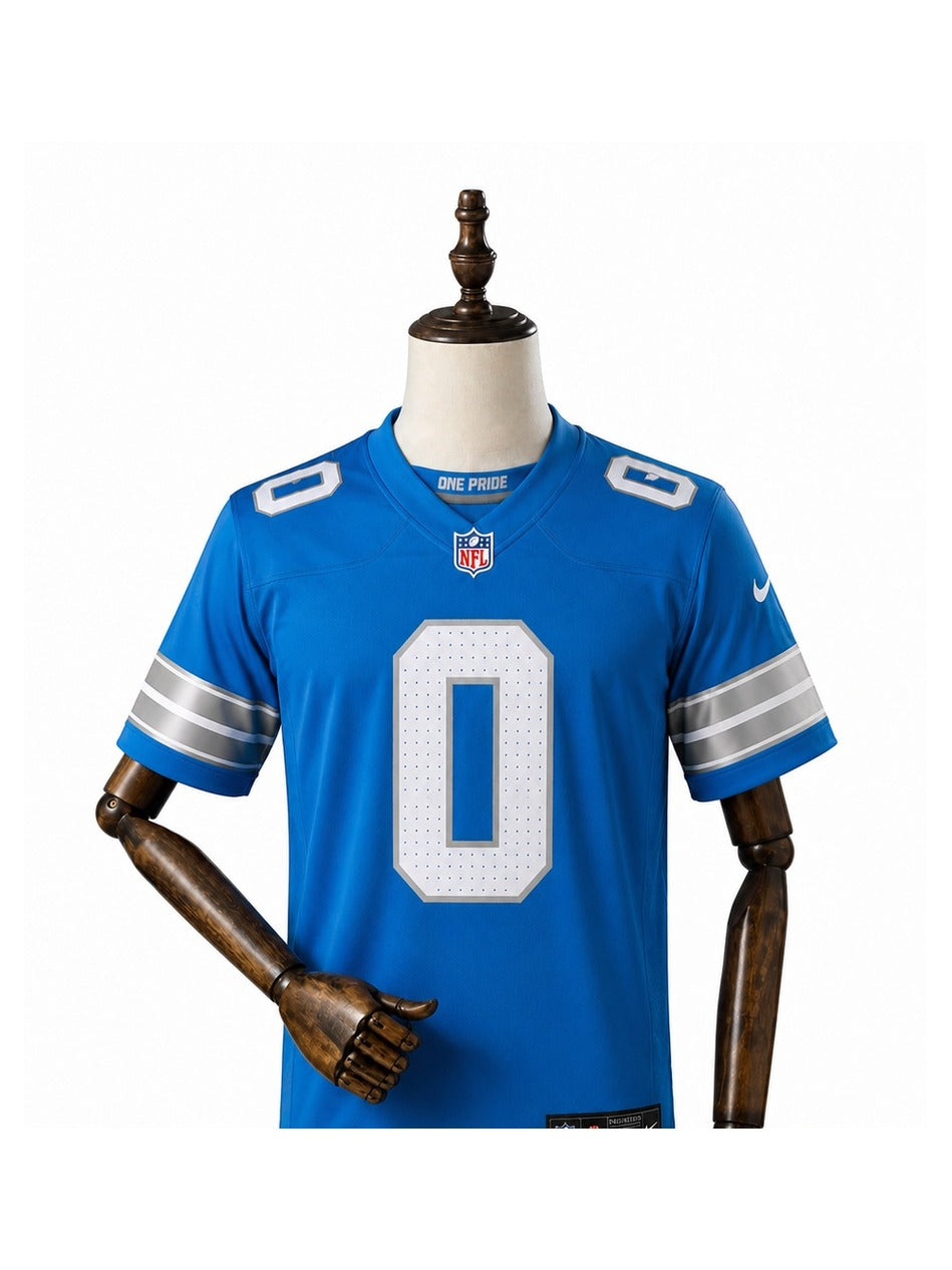 Camisa Detroit Lions Home (Titular) NFL frente manequim fundo branco
