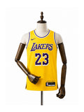 Camiseta NBA Los Angeles Lakers - 1ª Camisa (Home) frente manequim fundo branco padronizada