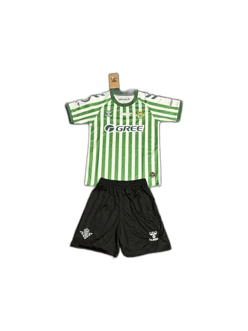 Camisa 2025-26 Real Betis Infantil frente fundo branco
