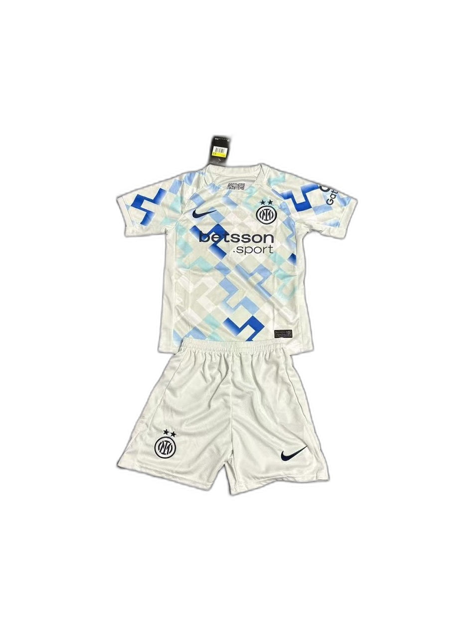 Camisa 2025-26 Inter Milan Away Infantil frente fundo branco