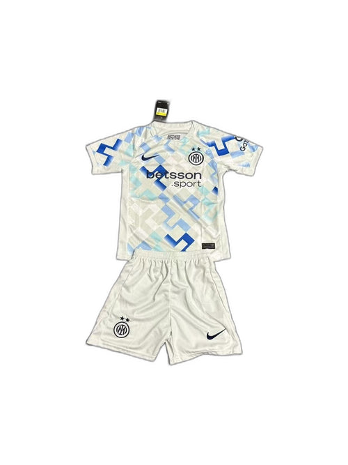 Camisa 2025-26 Inter Milan Away Infantil frente fundo branco