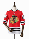 Chicago Blackhawks NHL Jersey – Home & Away frente real web manequim fundo branco