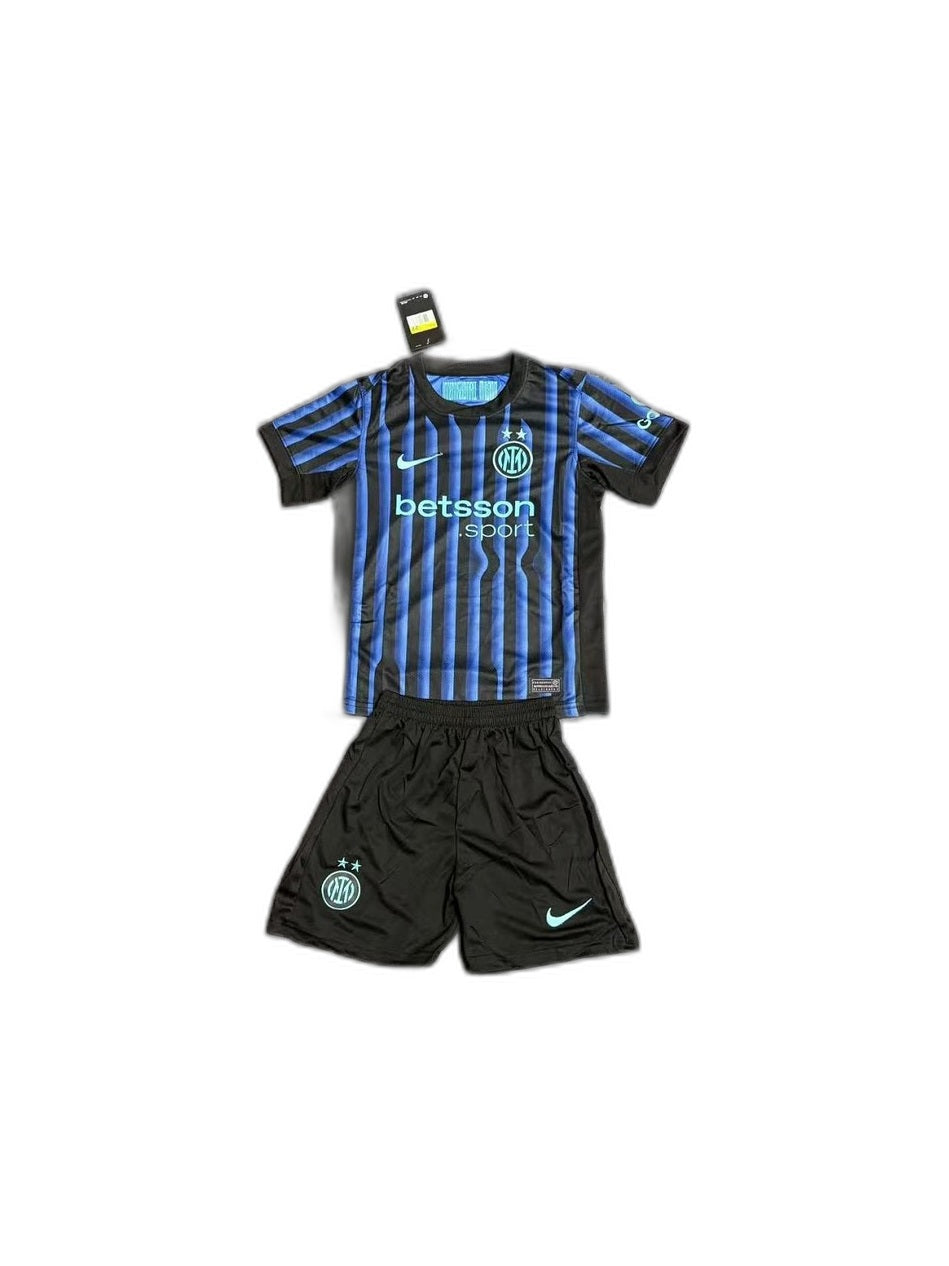 Camisa 2025-26 Inter Milan Home Infantil frente fundo branco