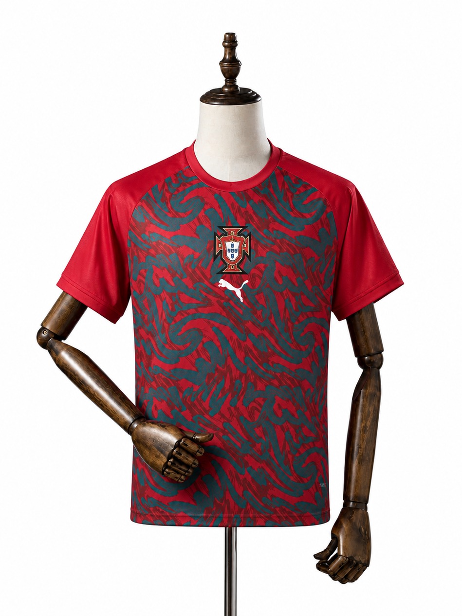 Camisa Seleção Portugal 1 uniforme 2026 frente manequim fundo branco