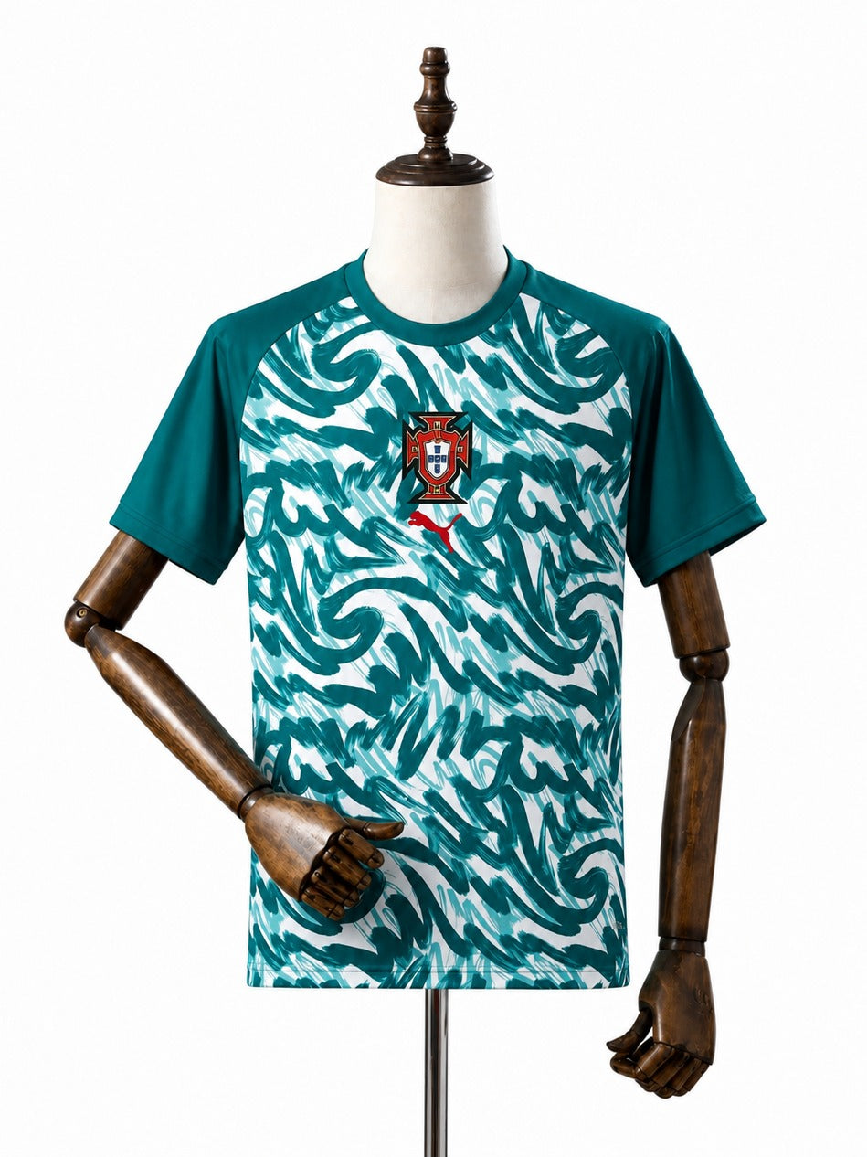Camisa Seleção Portugal 2 uniforme  2026 frente manequim fundo branco