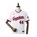 Cleveland Guardians MLB – Camisa Oficial Primeira (Home) frente manequim fundo branco