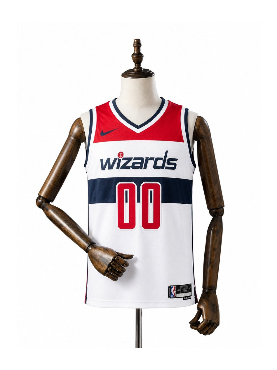 Camiseta NBA Washington Wizards - 2ª Camisa (Away) frente manequim fundo branco padronizada