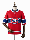 Montreal Canadiens NHL Jersey – Home & Away frente real web manequim fundo branco