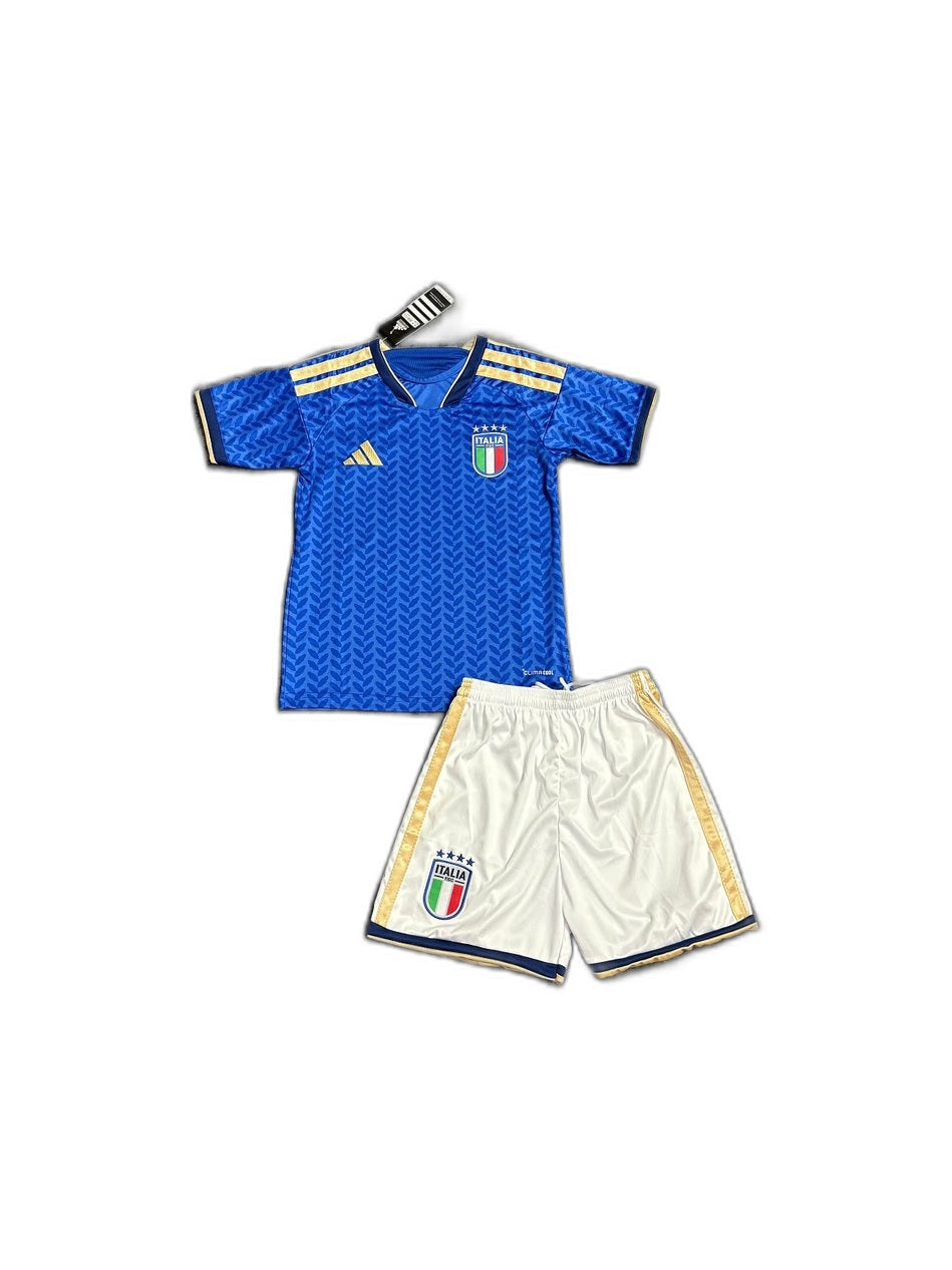 Camisa 2026 Italy Home Infantil frente fundo branco