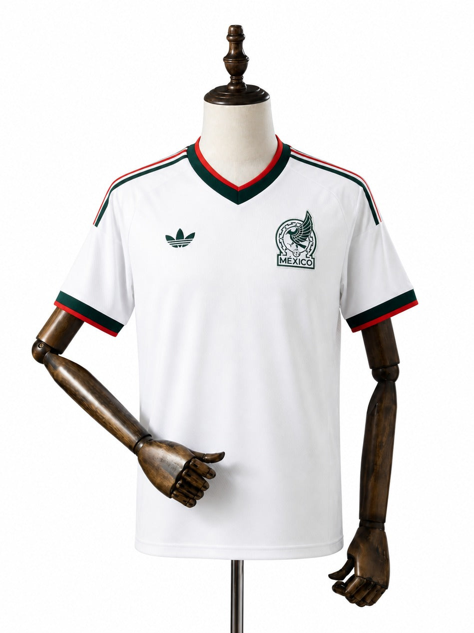 Camisa Seleção México - 2º Uniforme Torcedor 2026 frente manequim fundo branco