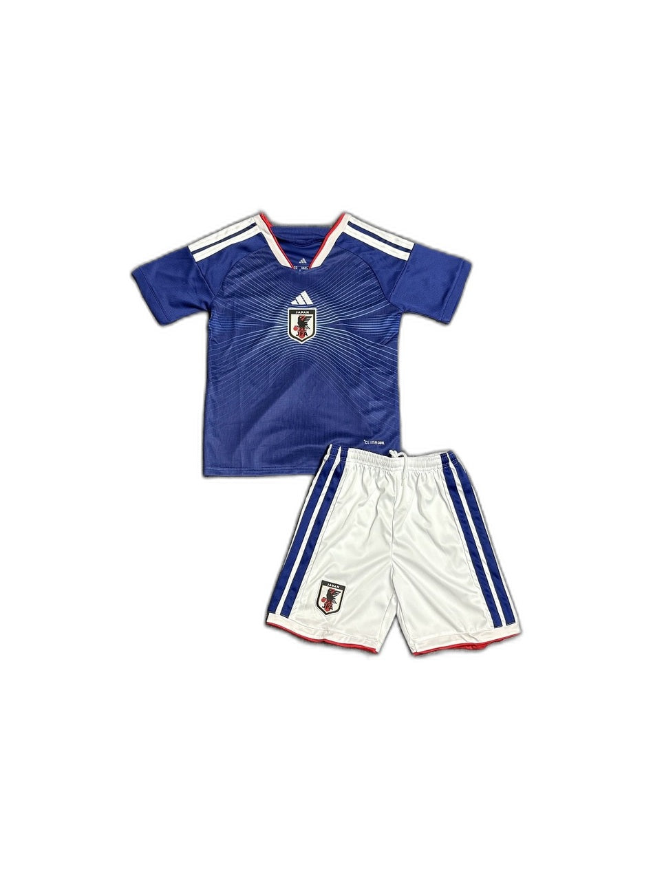 Camisa 2026 Japan home jersey Infantil frente fundo branco