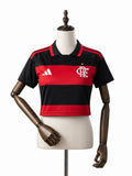 Cropped Flamengo frente manequim madeira fundo branco