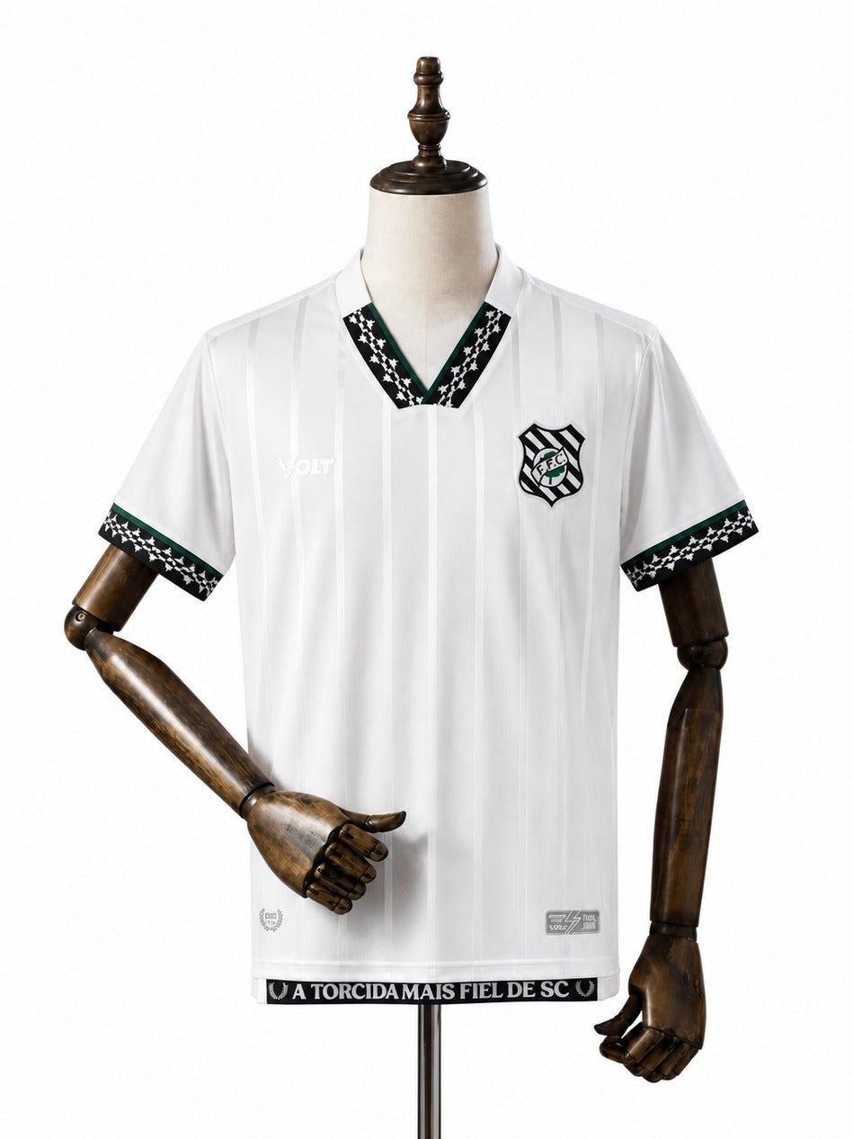 Camisa Figueirense - 2º Uniforme Torcedor Sem Patch 2026/2027 frente manequim fundo branco