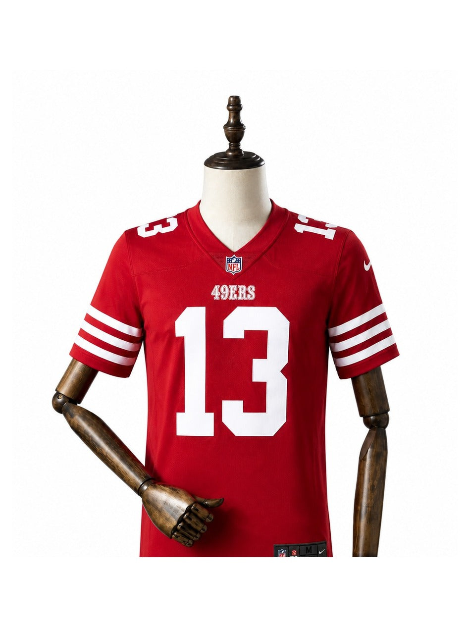 Camisa San Francisco 49ers Home (Titular) NFL frente manequim fundo branco
