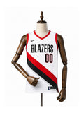 Camiseta NBA Portland Trail Blazers - 2ª Camisa (Away) frente manequim fundo branco padronizada