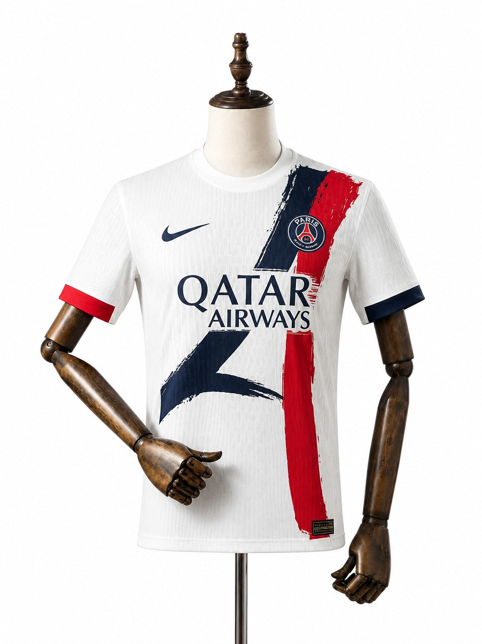 Camisa PSG - 2º Uniforme Jogador 2024/25 frente manequim fundo branco