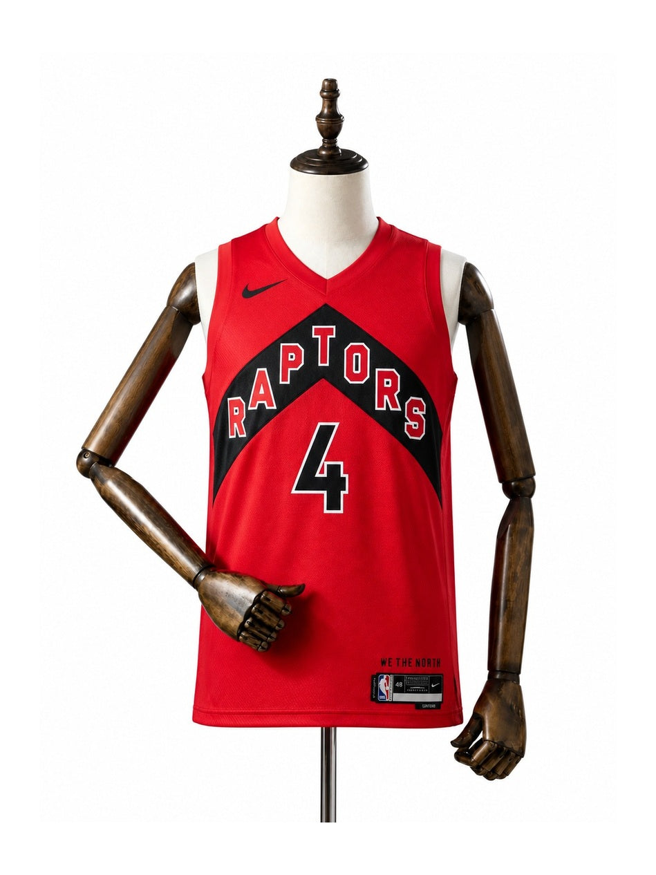Camiseta NBA Toronto Raptors - 2ª Camisa (Away) frente manequim fundo branco padronizada