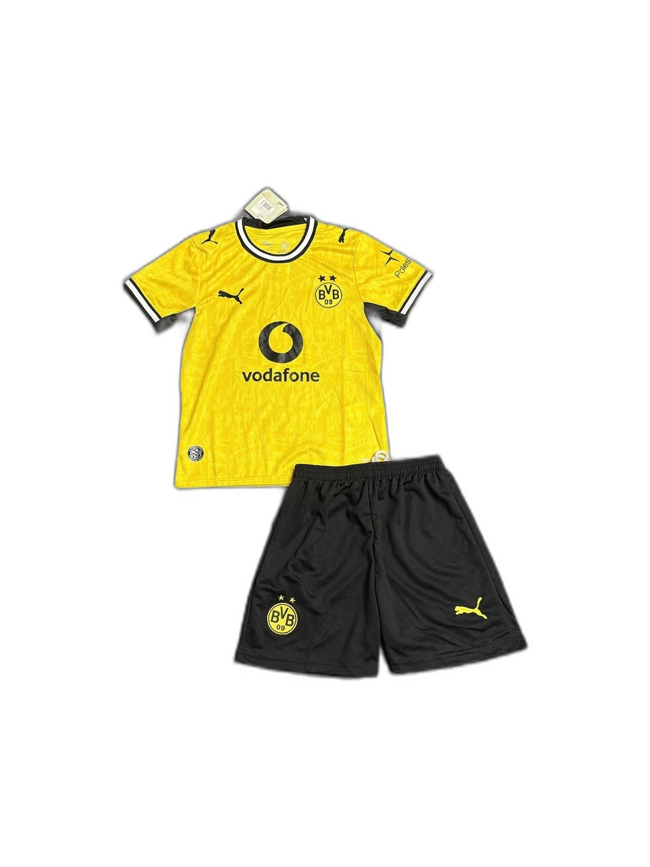 Camisa 2026-27 Borussia Dortmund Home Infantil frente fundo branco