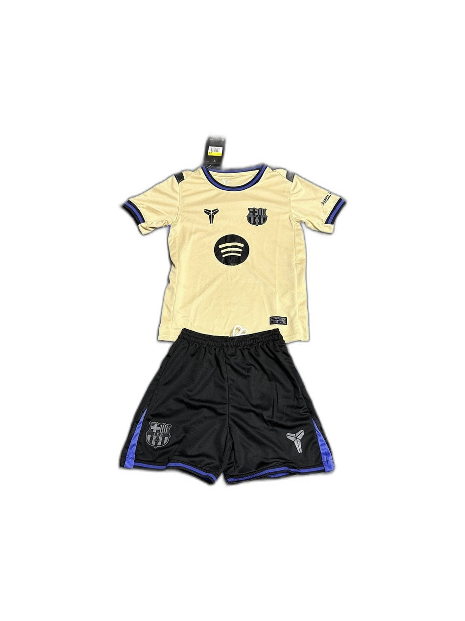 Camisa 2025-26 Barcelona Away Infantil frente fundo branco